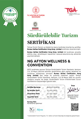 Ng Hotels Surdurulebilirlik Sertifika Ng Afyon Card