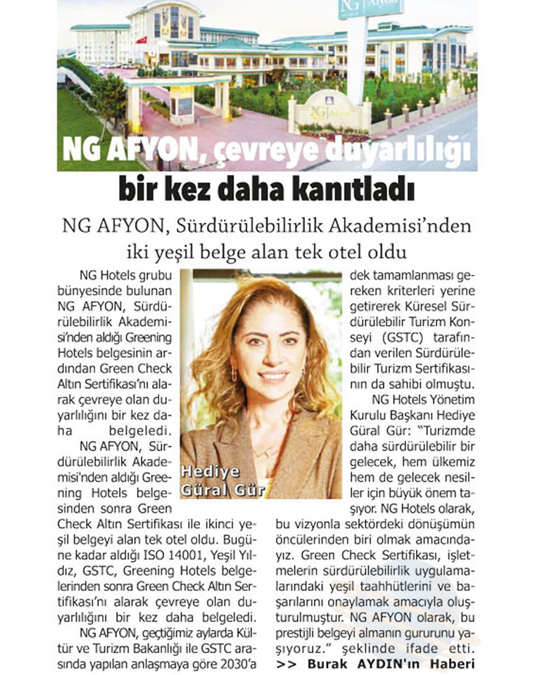 Ng Hotels Basinda Biz Cevre Duyarliligi Card