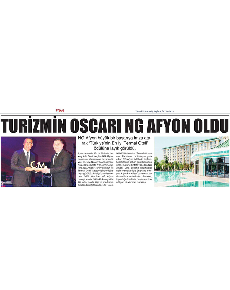 Ng Hotels Basinda Biz Turkeli Gazetesi Card